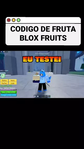 código de fruta do blox fruit